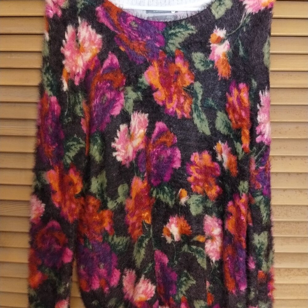Anthropologie Floral Sweater